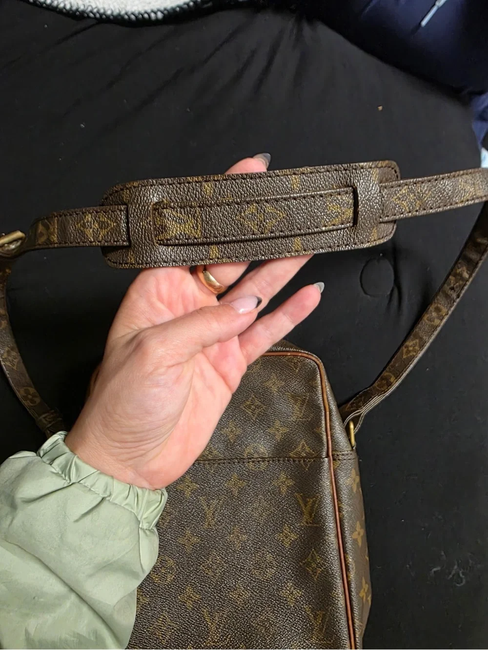 Louis Vuitton Monogram Canvas Messenger Bag in Brown and Tan